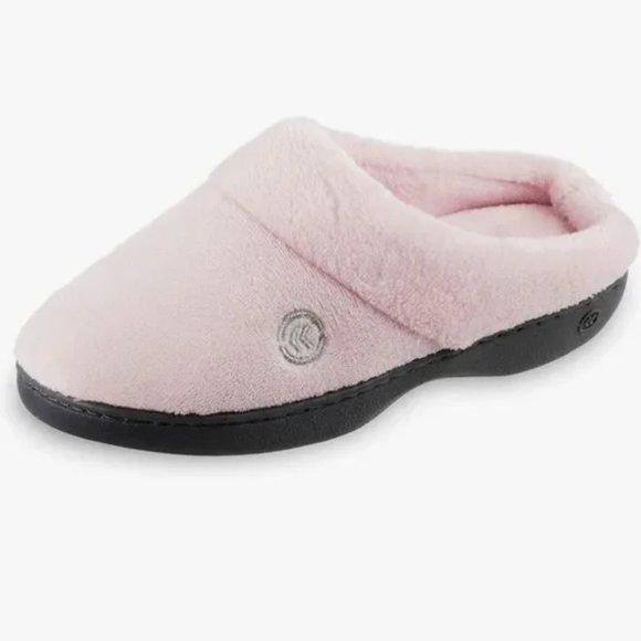 New isotoner Women's Cozy Terry Hoodback Clog Slipper with Soft Memory Foam, Com - Picture 1 of 1